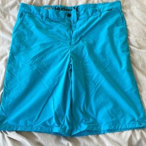 Hurley Dri Fit By Nike light Mens Shorts Blue Nylon Poly Spandex blend Great Cnd